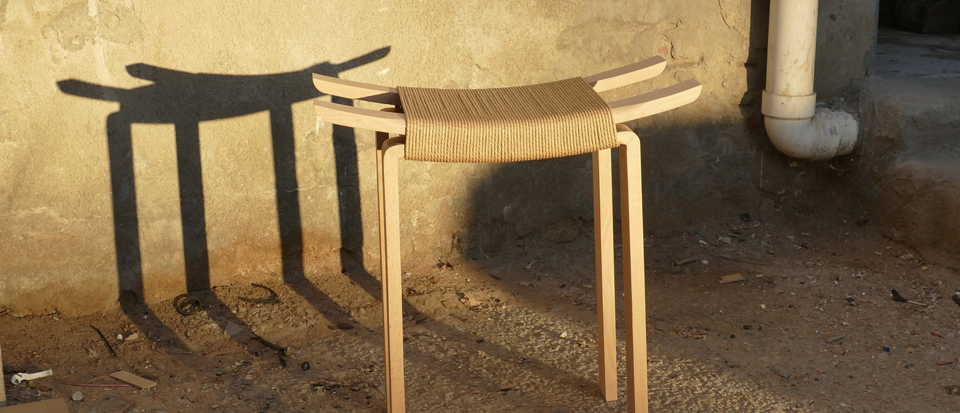 Wooden stool