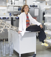 Image of Shayla, sitting in the laboratory 