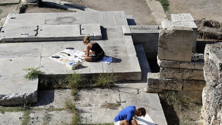 Studerende på feltarbejde i udgravninger i Athen