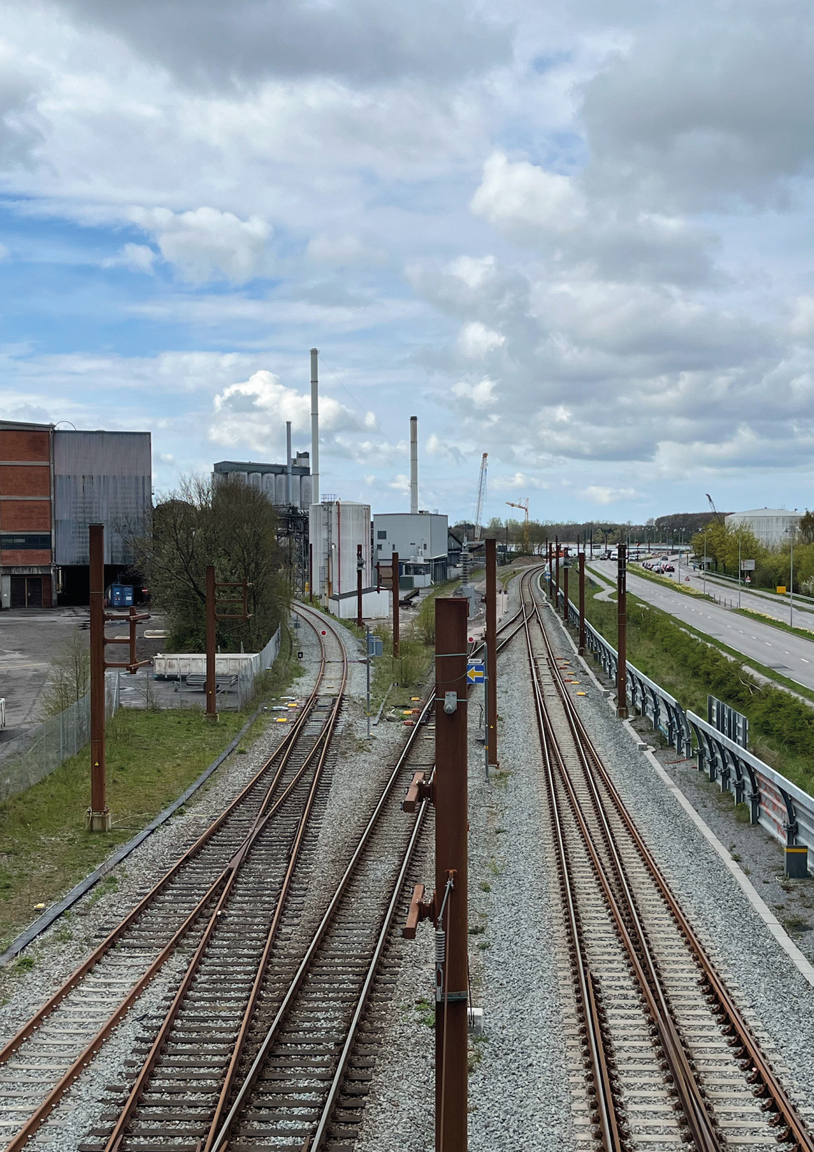 Railway towards the factory