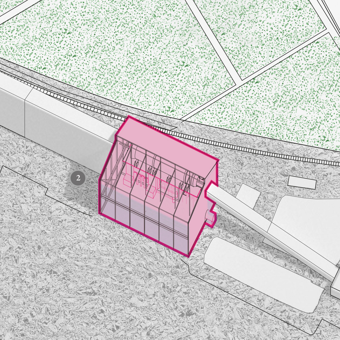 bathhouse in the beet washing facility