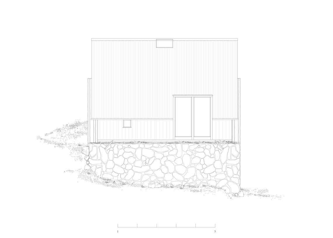 Guest researchers lodge: Elevation facing South
