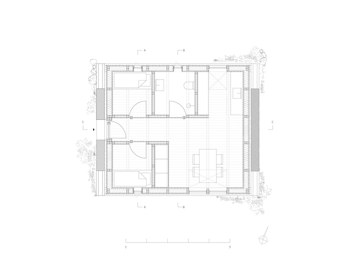 Guest researchers lodge: Plan