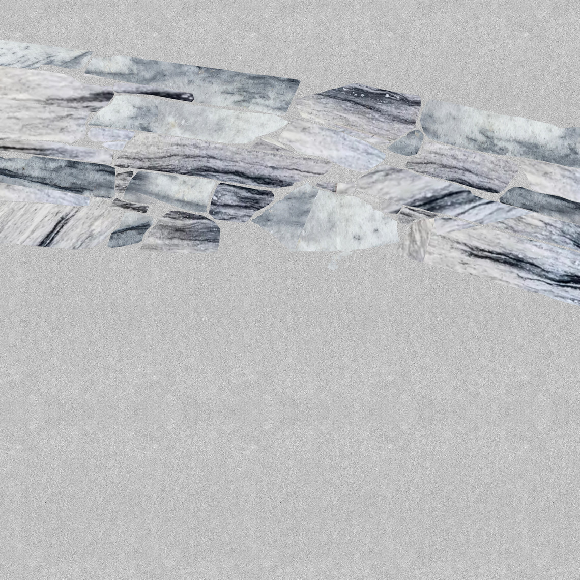 Marble paving slabs