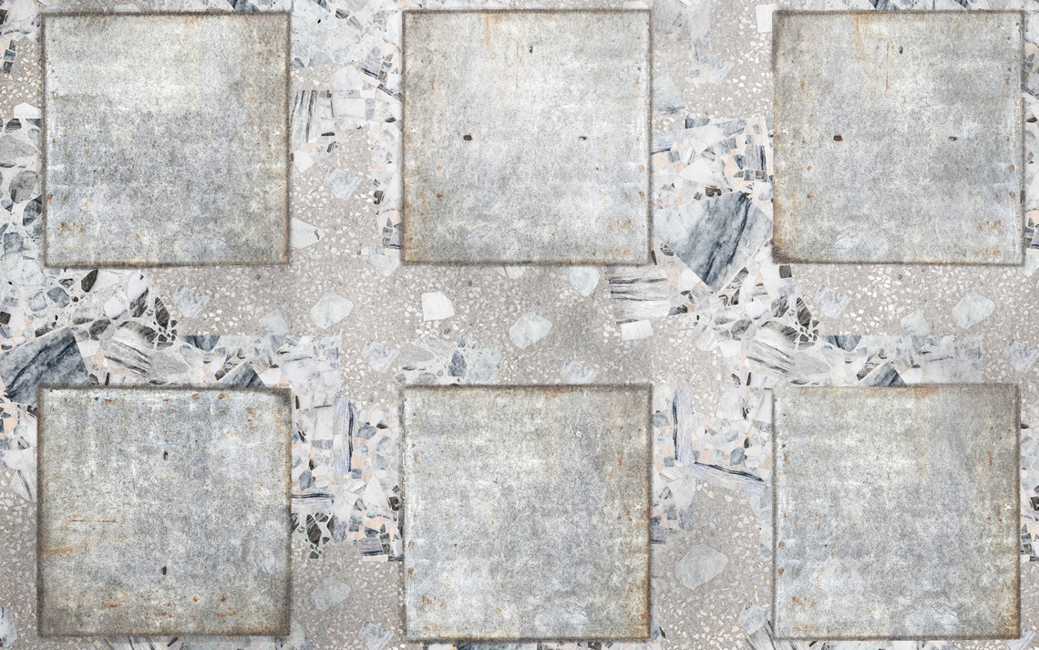 Terrazzo reparing the holes