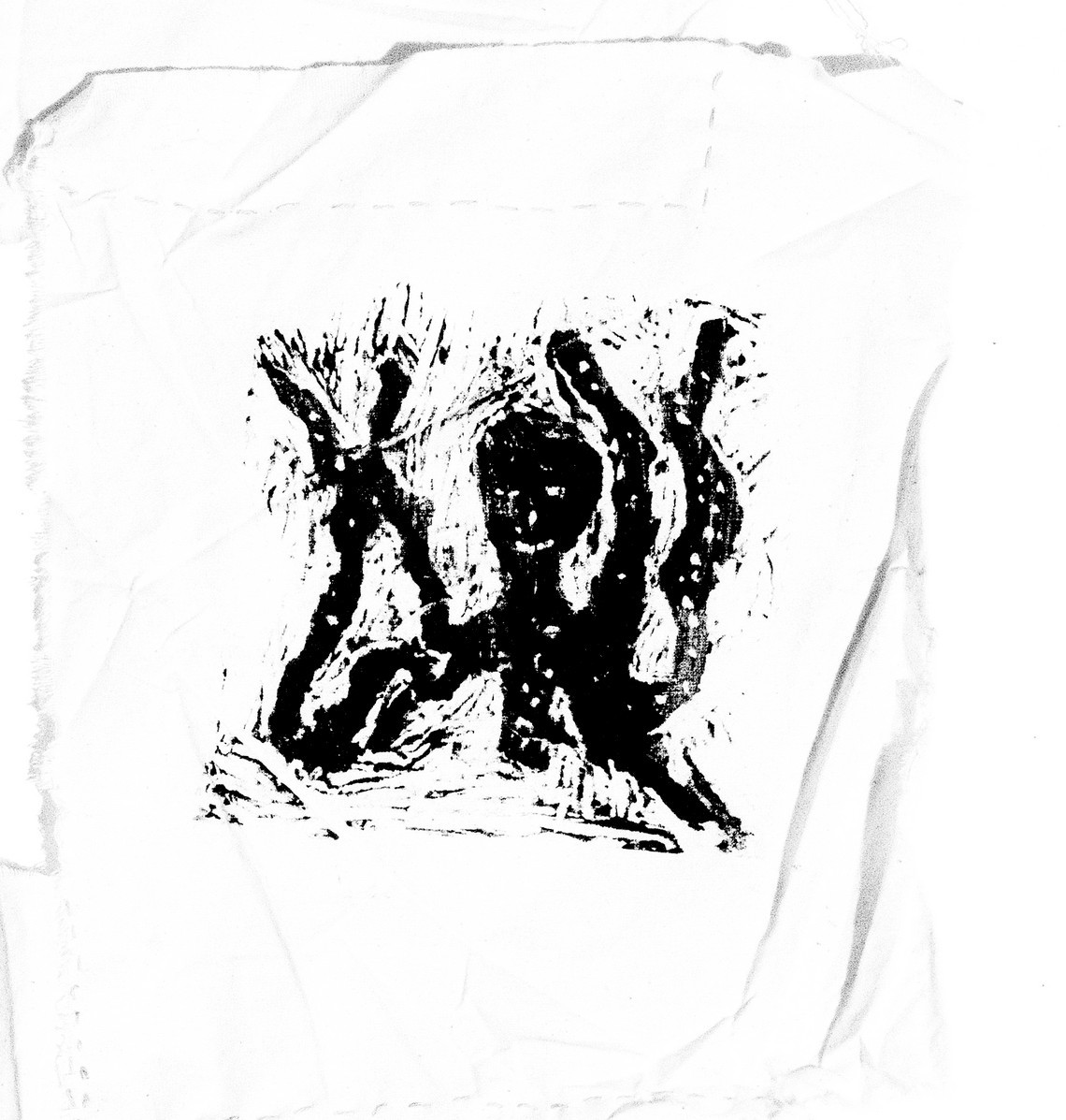 print: lino print made by hambi people 02