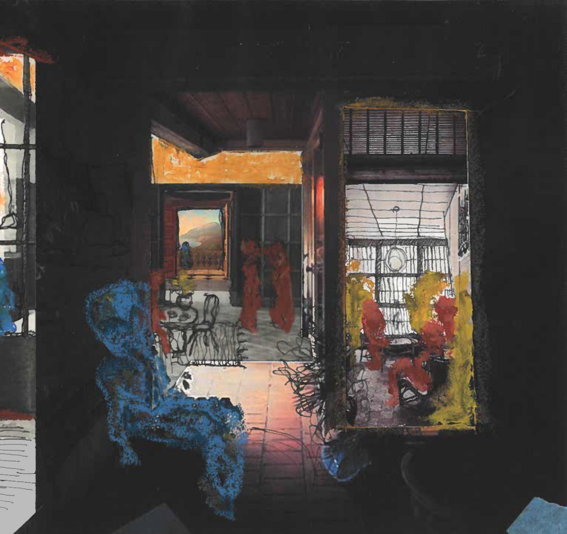 Collage exploring relationships inbetween spheres