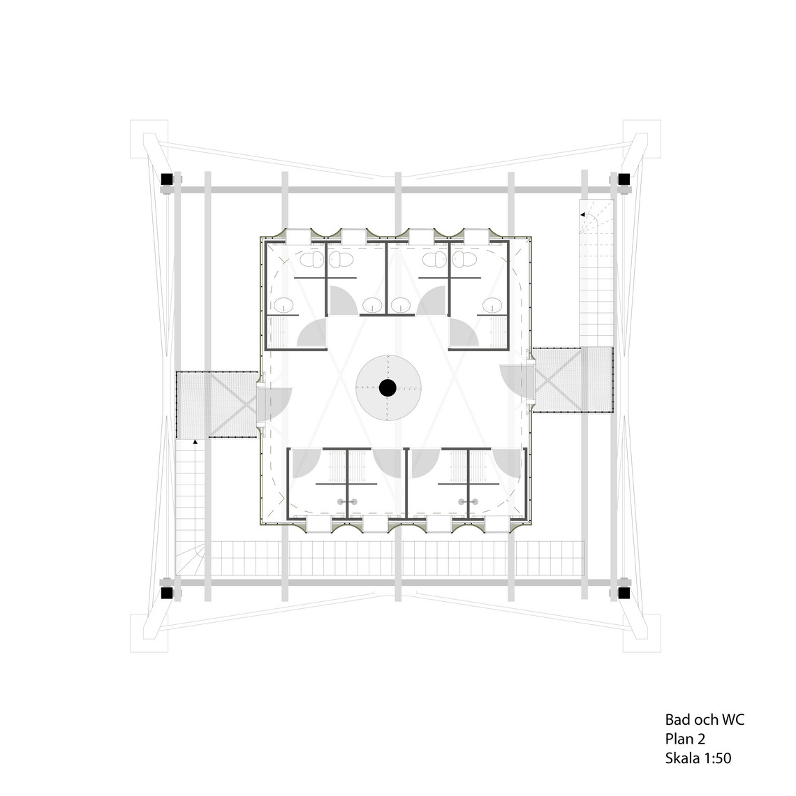 Plantegning 2, bad och wc