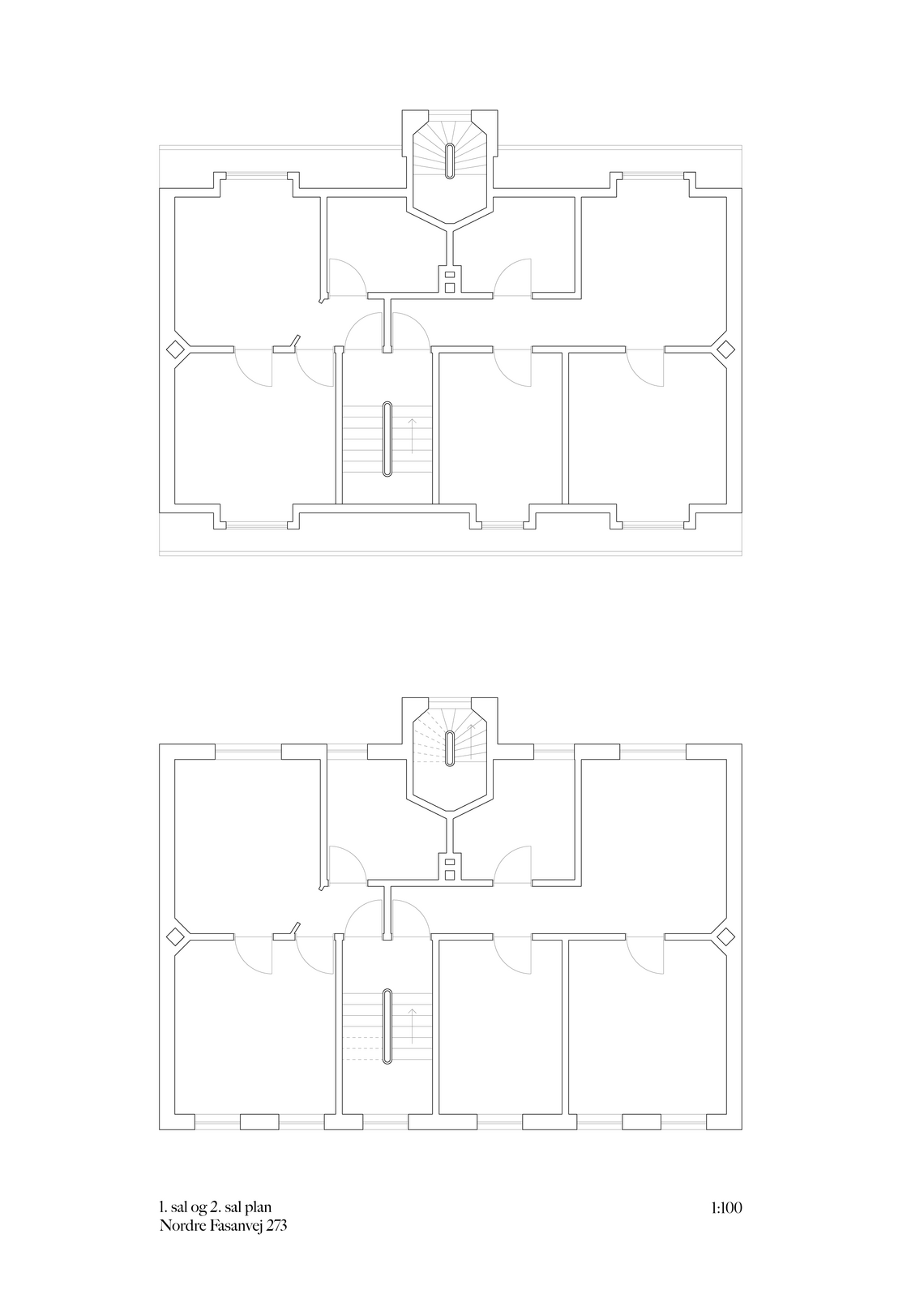 Plan, Nordre Fasanvej 273, 1:100