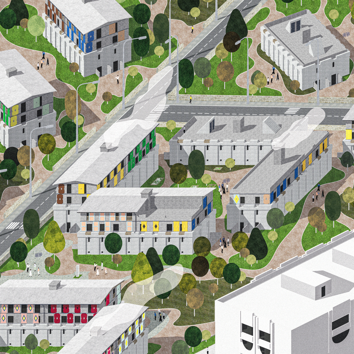 Domestic Fortresses regenerating the area