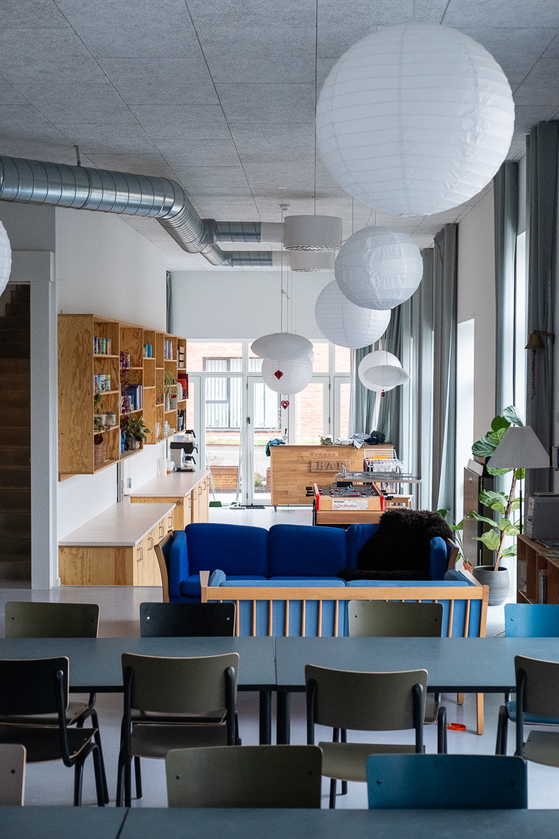 Common space in a large co-housing