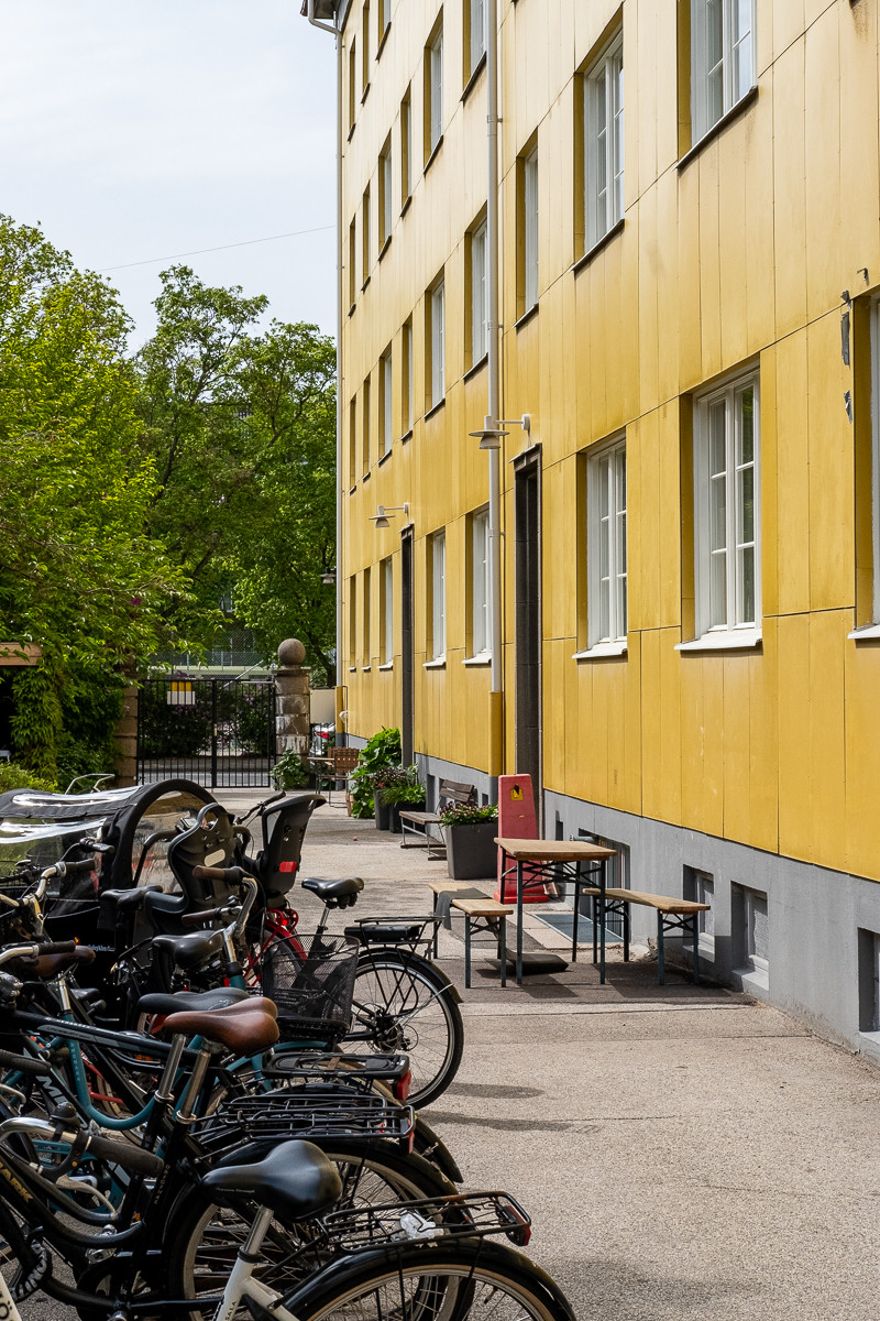 The courtyard of the housing association Solgården