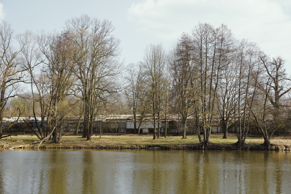 Det polske marked nær grænsen til Muskauer Park