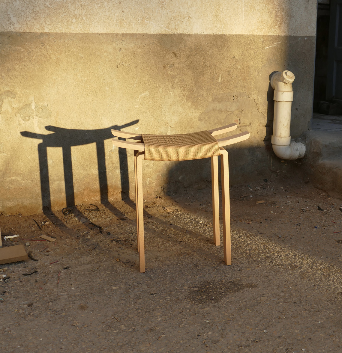 Wooden stool