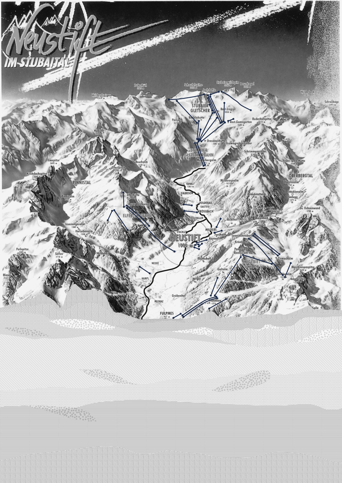 skilifts in the Stubaivalley area
