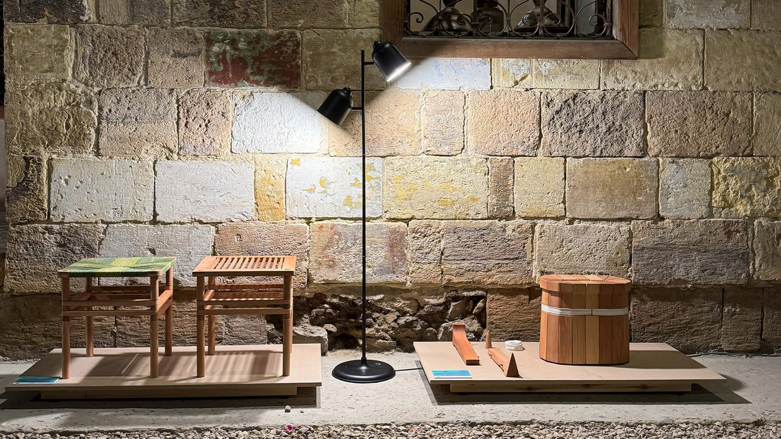 Wooden stools