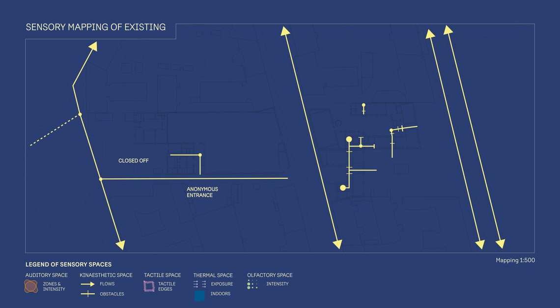 Phenomenological kinaesthetic mapping of Remisen, Sortedam School and surroundings