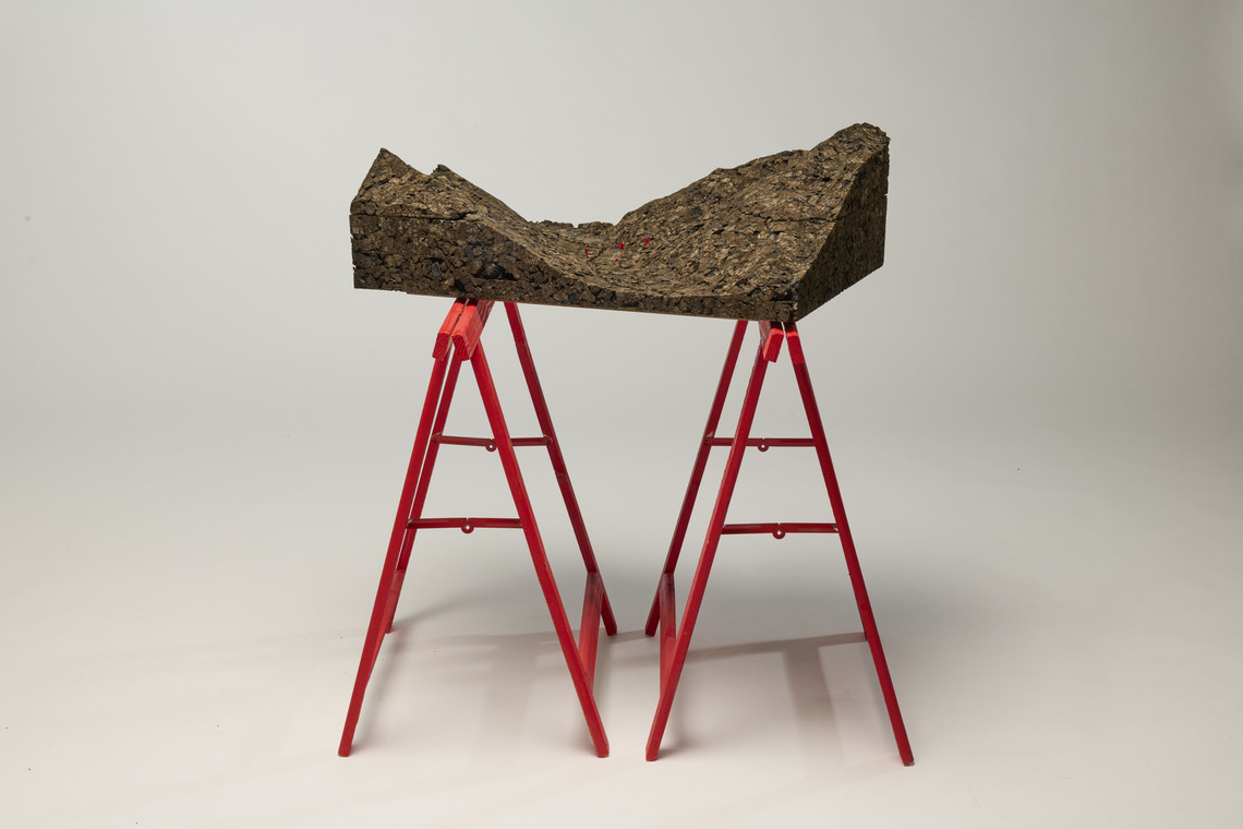 model out of cork of the mountain