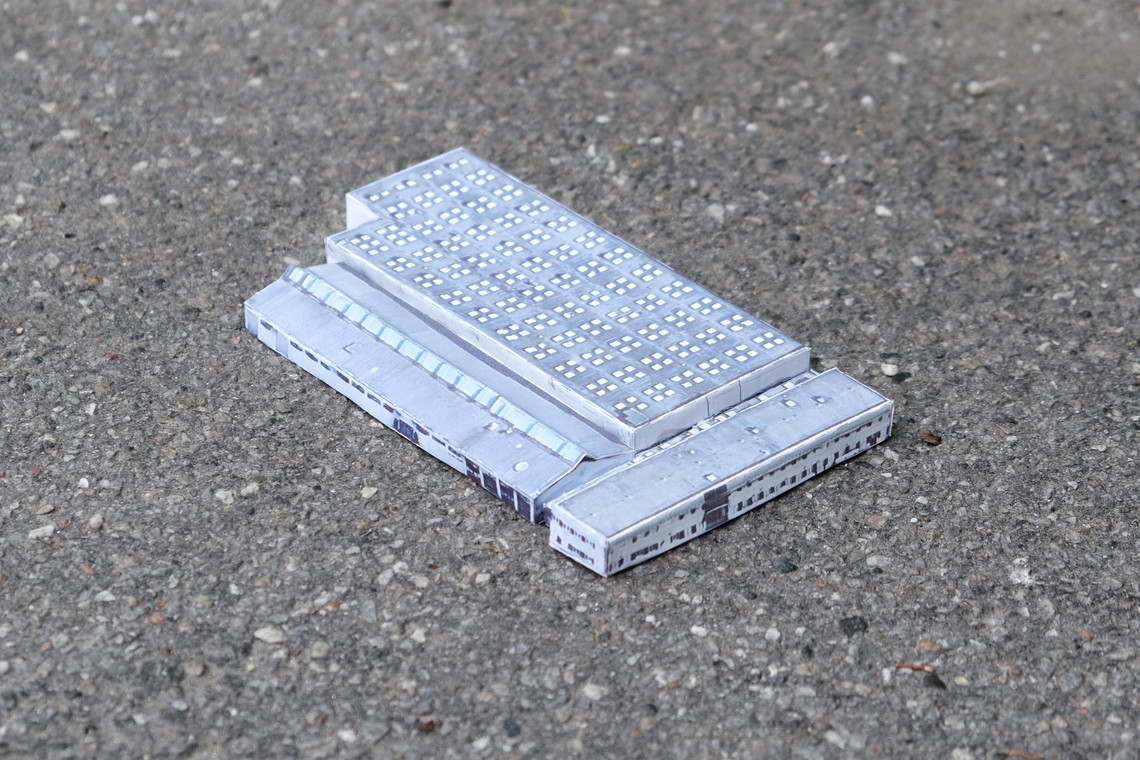 Model, De Gule Bygninger, 1:500