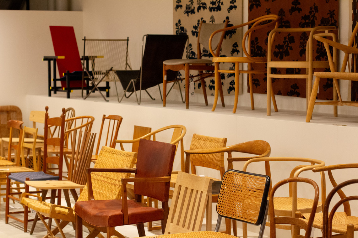 Collection of different chairs