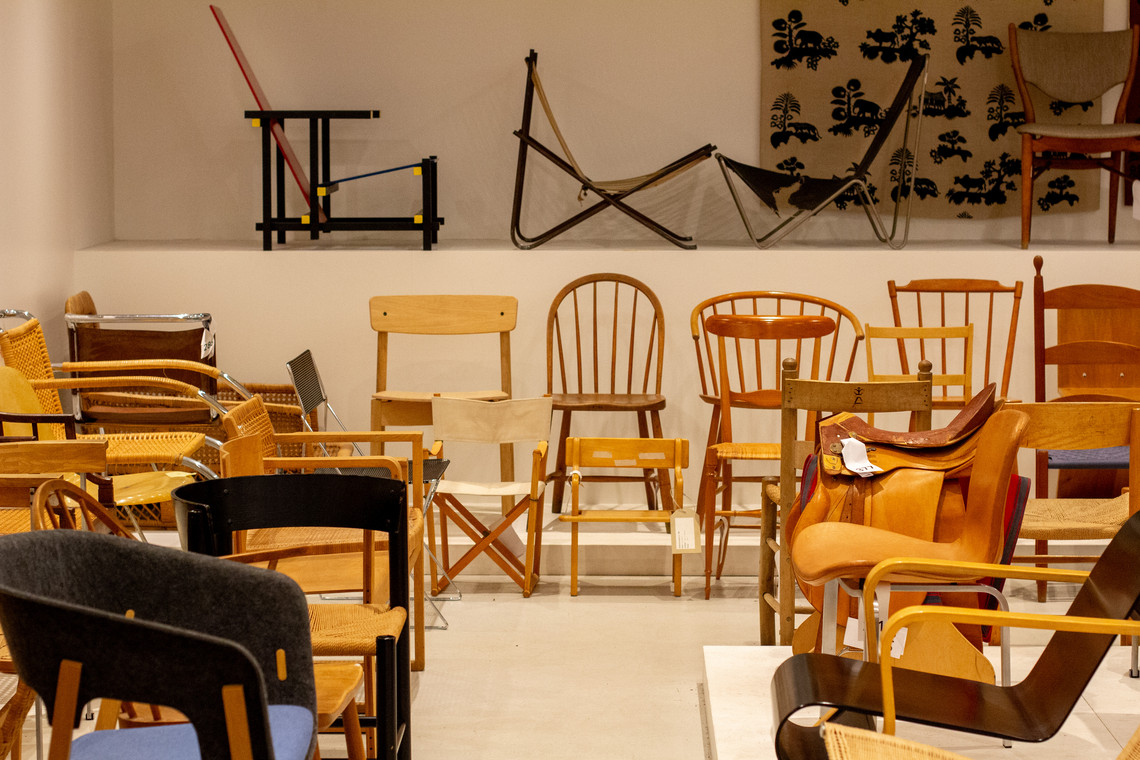 Collection of different chairs