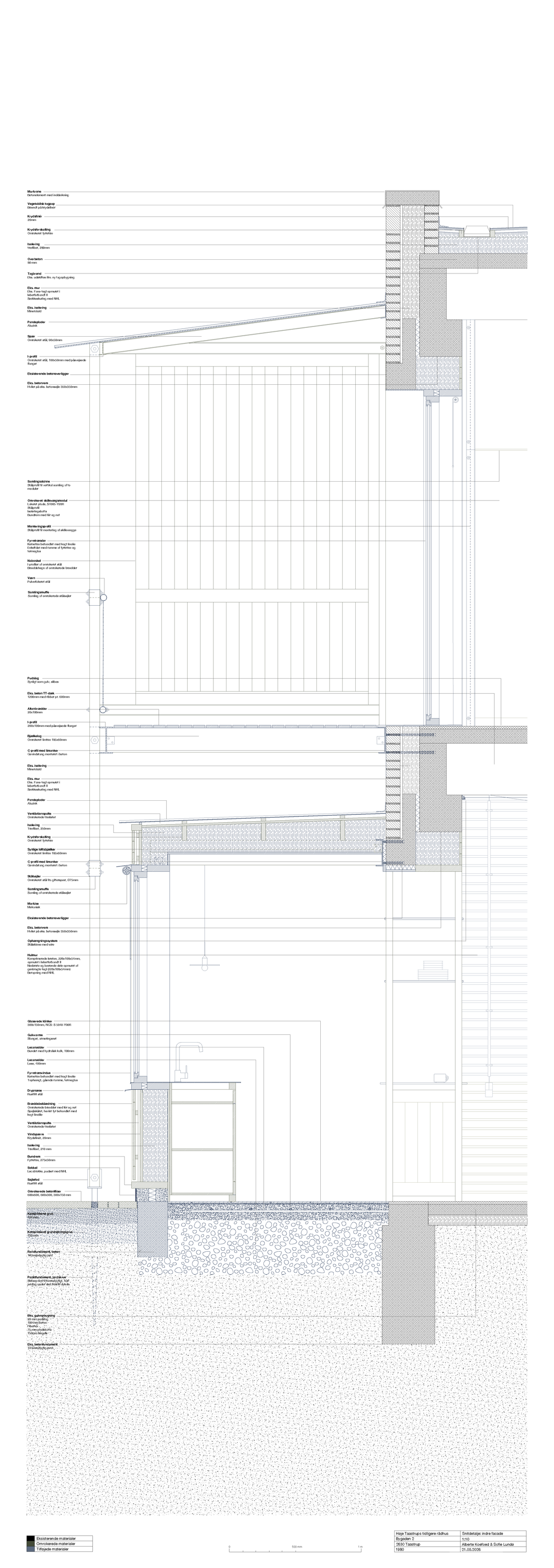 Indre facade detalje 1:10