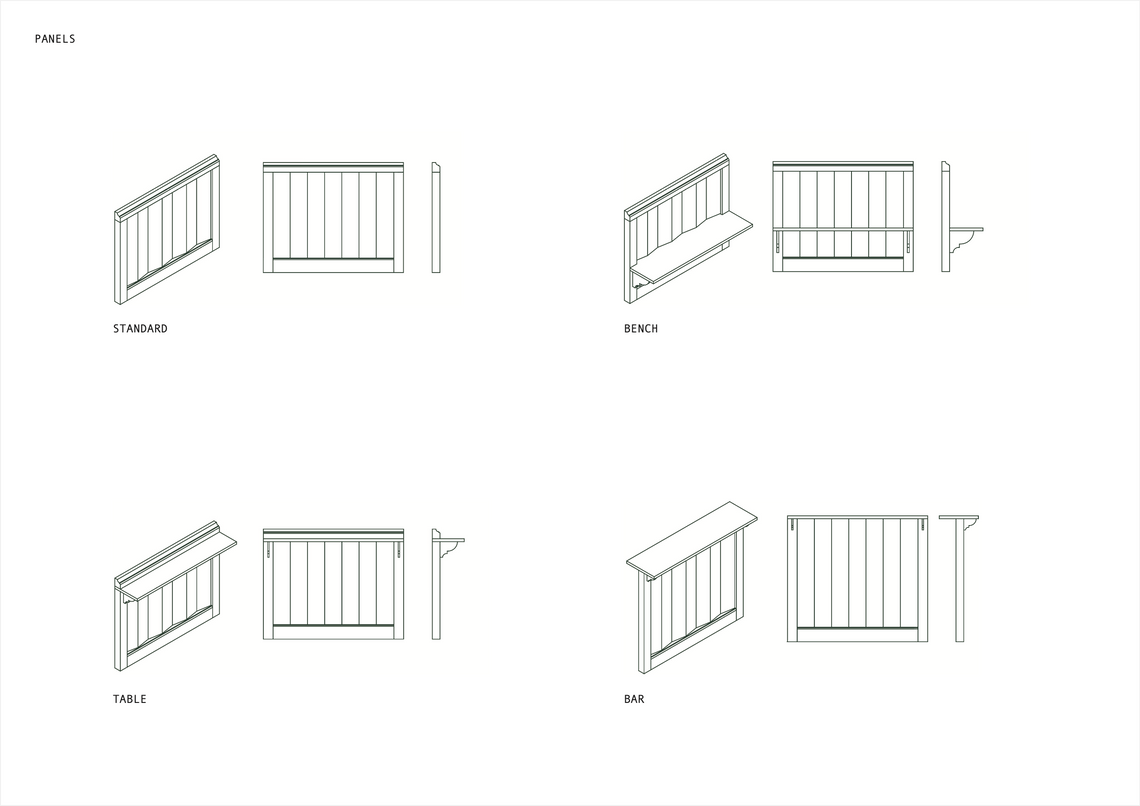 Series of panels