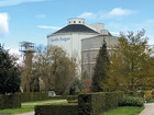 Looking towards the silo from the cemetary