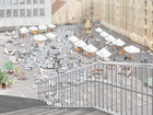 View from bridge, showing potential scenario at the plaza