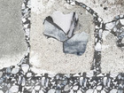 Terrazzo reparing the holes