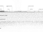 Cross section of ground paving