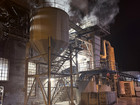 Water filtration tank during sugar campaign