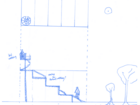 Sketch_section of seating/bird watching