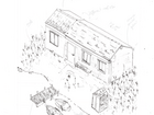 Sketch interpreting the spaces from the book