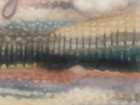 painted sketches for understanding color balance before weaving