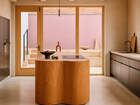 Kitchen island in wood