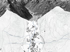 site plan and elevation of the mountain range