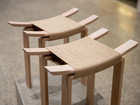 Two wooden stools
