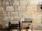 Two wooden stools