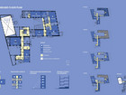 Existing plandrawing of school ground floor. The school has disconnected hallways, apartments mixed into the buildings, classrooms placed far away from courtyard and many changes in levels making it inaccessible to some.