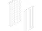 Isometri av fasadepanel