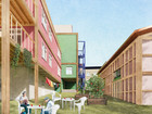 Visualisation, courtyard