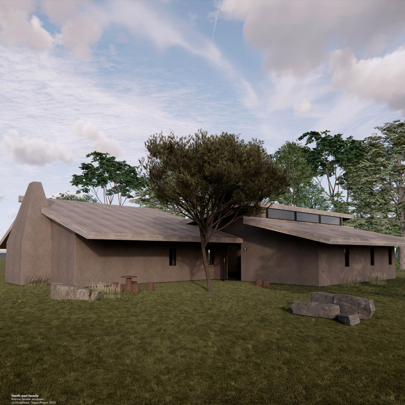 North-east facade, CLAY.defined KA Jacobsen 2024