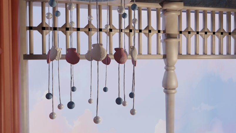 Shells hanging