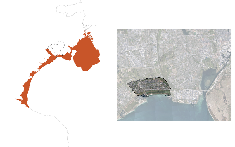 Areas in risk of flooding