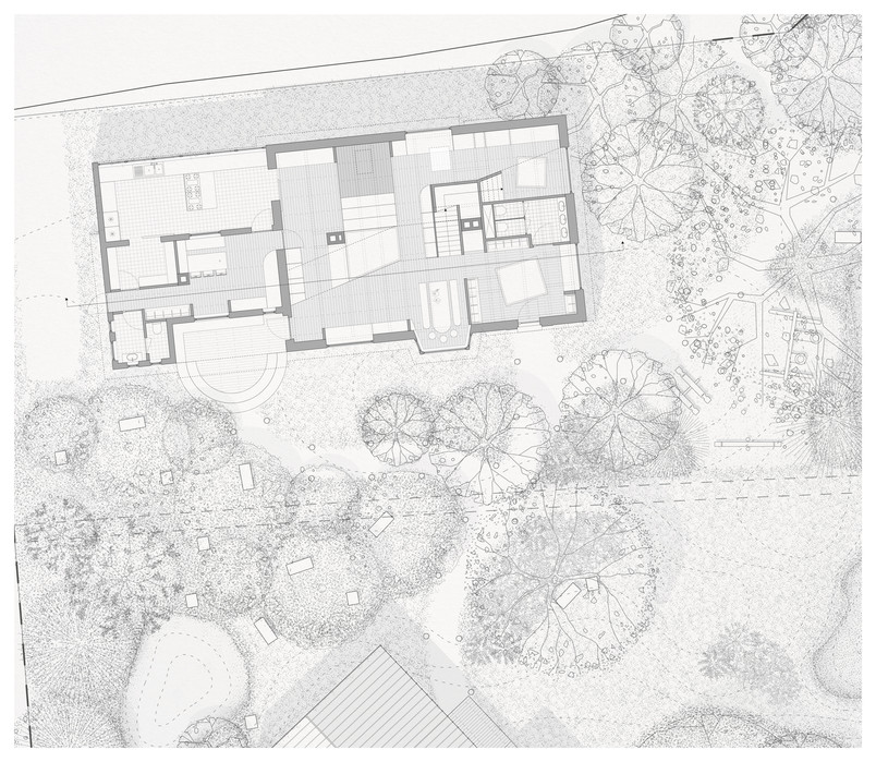 Tegning - Plantegning: Stationsbygningen.