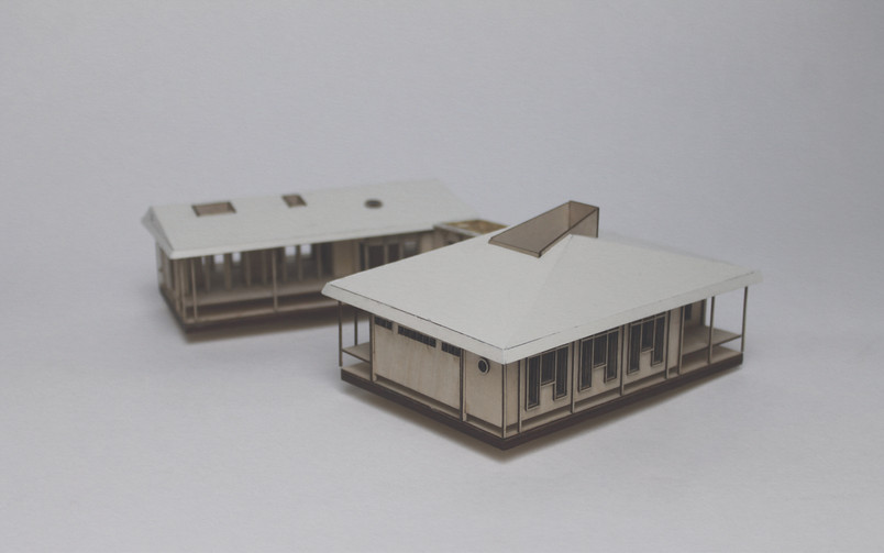 Billede - 1:100 Model af Videnscenter.