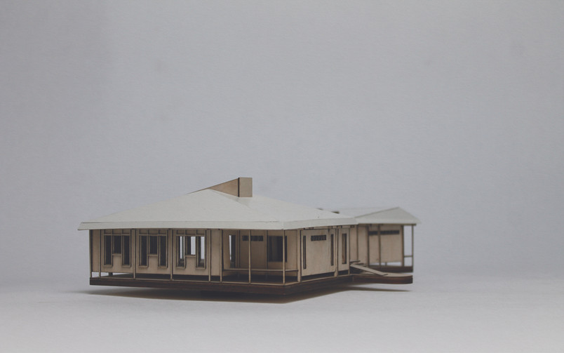 Billede - 1:100 Model af Videnscenter.