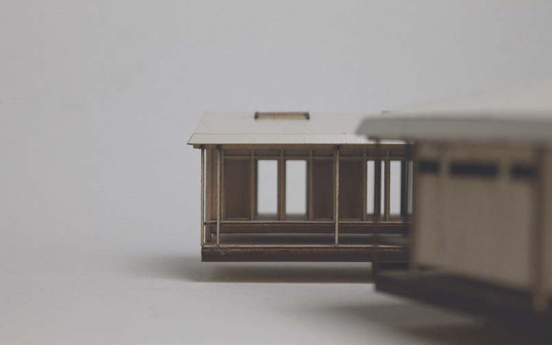 Billede - 1:100 Model af Videnscenter.