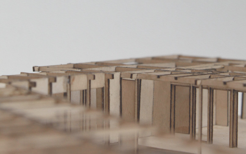 Billede - 1:100 Model af Videnscenter.